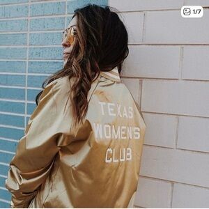 Western Darlin x All The Wire - Texas Women’s Club Bomber Jacket.